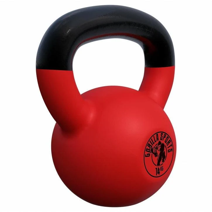 Kettlebell Gusseisen Neopren rot 2 - 32 kg