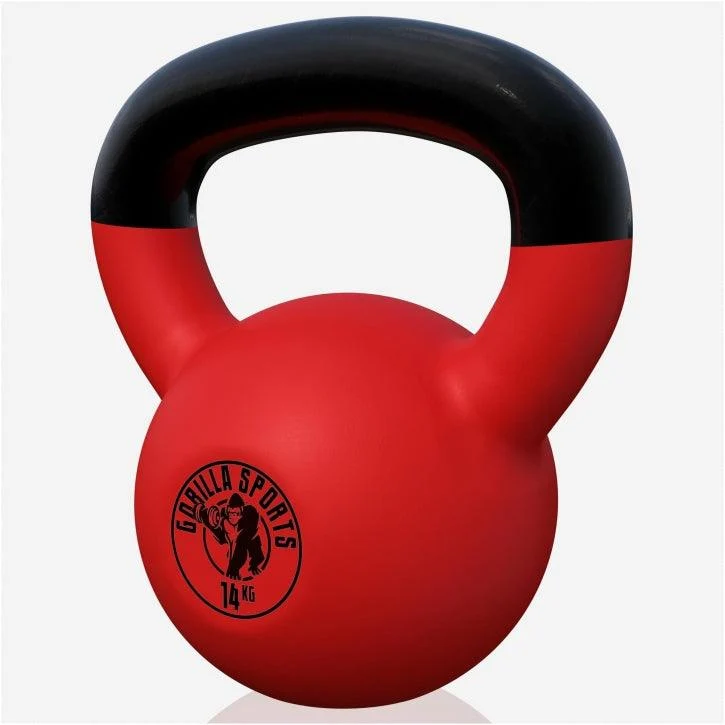 Kettlebell Gusseisen Neopren rot 2 - 32 kg