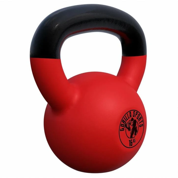 Kettlebell Gusseisen Neopren rot 2 - 32 kg