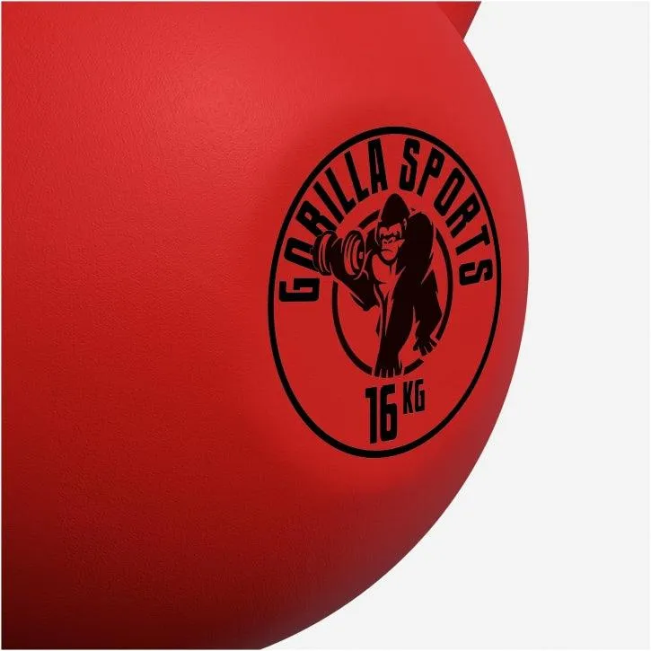Kettlebell Gusseisen Neopren rot 2 - 32 kg
