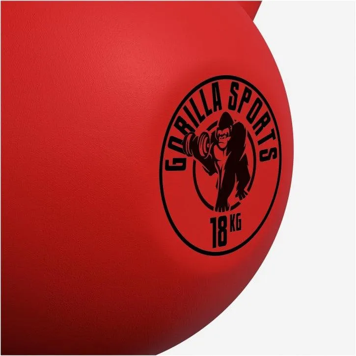 Kettlebell Gusseisen Neopren rot 2 - 32 kg