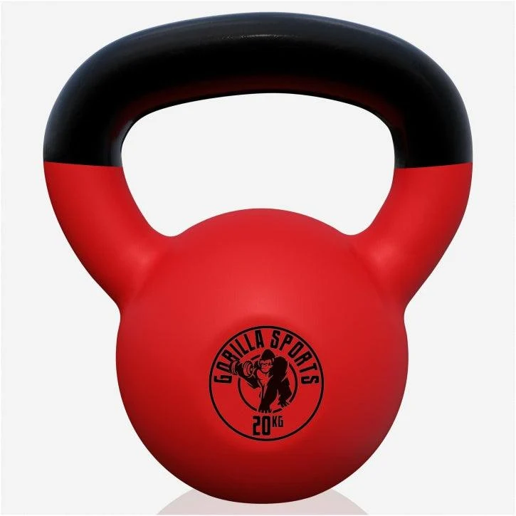 Kettlebell Gusseisen Neopren rot 2 - 32 kg
