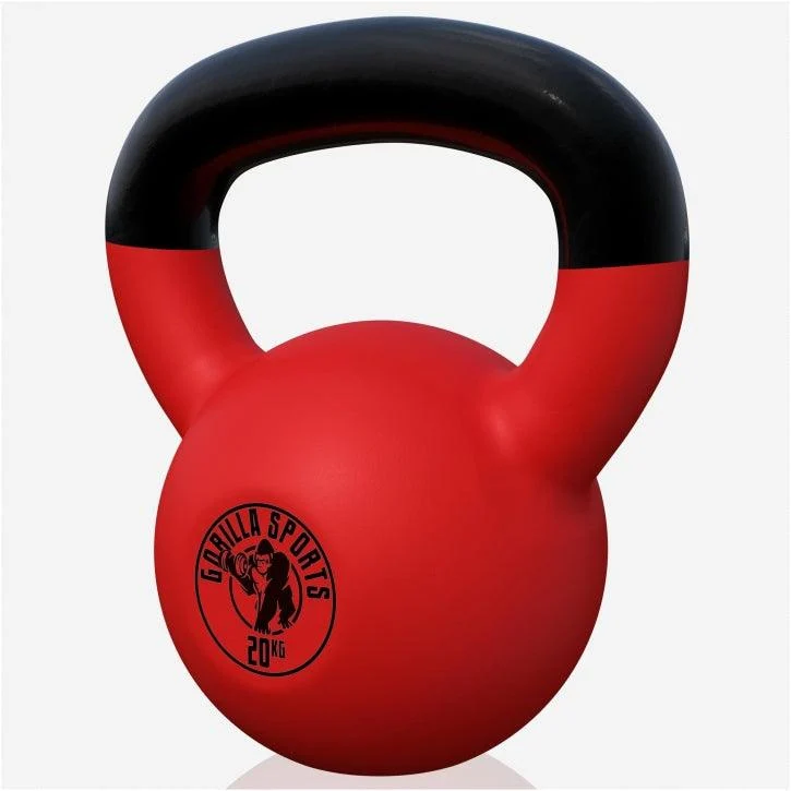 Kettlebell Gusseisen Neopren rot 2 - 32 kg