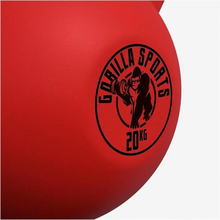 Kettlebell Gusseisen Neopren rot 2 - 32 kg