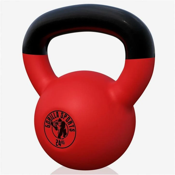 Kettlebell Gusseisen Neopren rot 2 - 32 kg