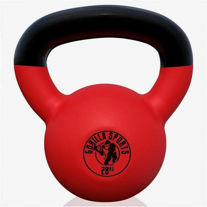 Kettlebell Gusseisen Neopren rot 2 - 32 kg