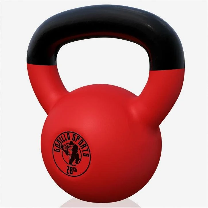 Kettlebell Gusseisen Neopren rot 2 - 32 kg