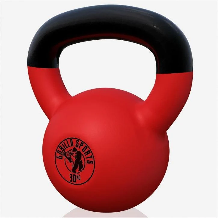 Kettlebell Gusseisen Neopren rot 2 - 32 kg