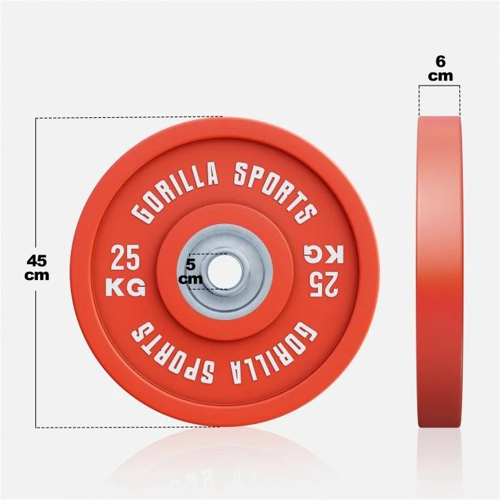 Bumper Plates Gummi Olympia PRO 5 - 25 kg