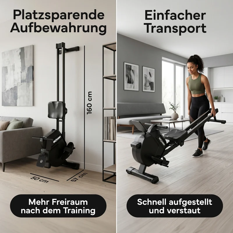 Rudergerät – Rudermaschine mit 32 Widerstandsstufen