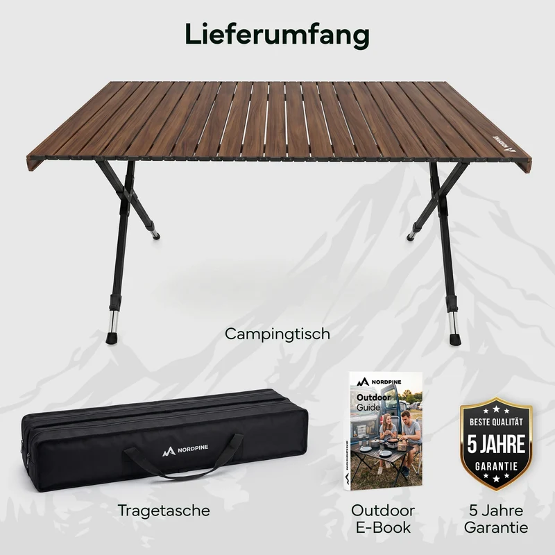 Campingtische – Holzoptik | B-Ware
