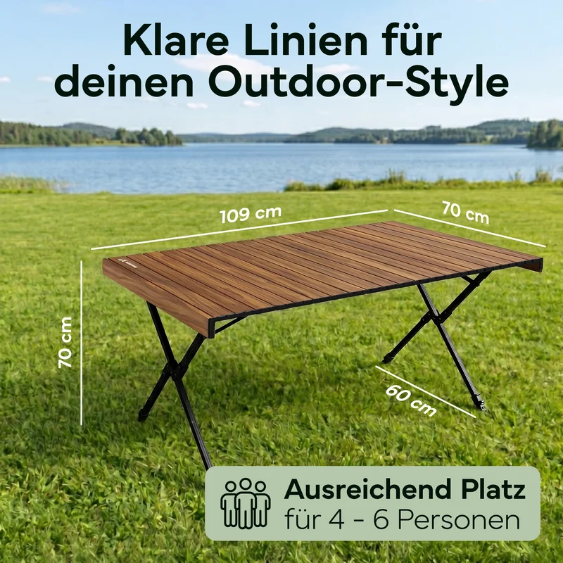 Campingtische – Holzoptik | B-Ware