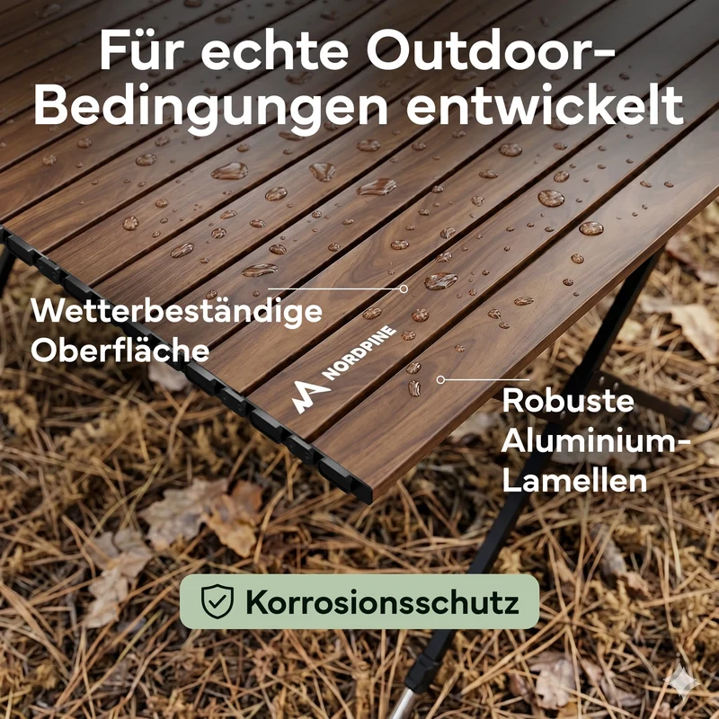 Campingtische – Holzoptik | B-Ware