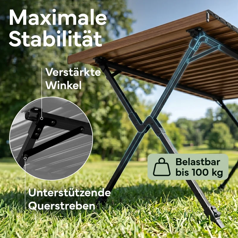 Campingtische – Holzoptik | B-Ware