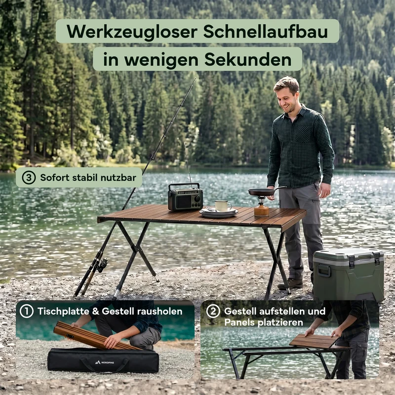 Campingtische – Holzoptik | B-Ware