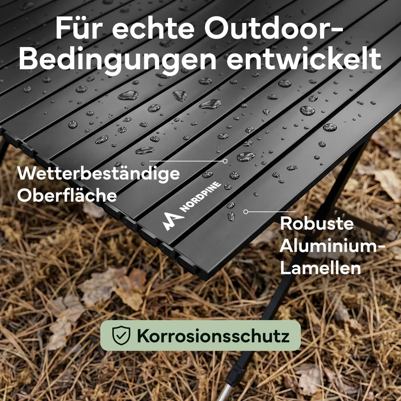 Campingtische – Schwarz | B-Ware