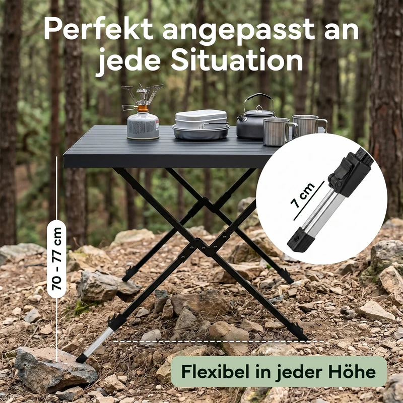 Campingtische – Schwarz | B-Ware