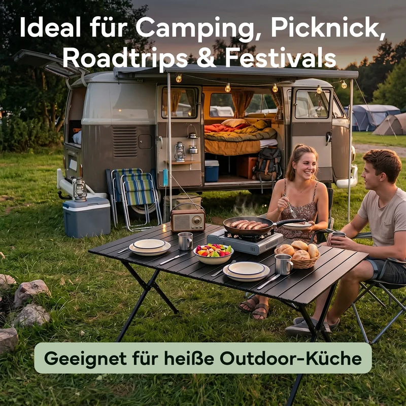 Campingtische – Schwarz | B-Ware