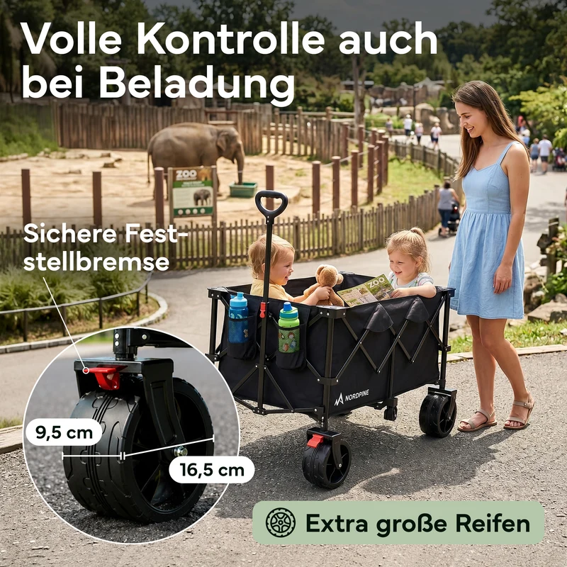 Bollerwagen faltbar - 200L / 300L – 300 Liter | B-Ware