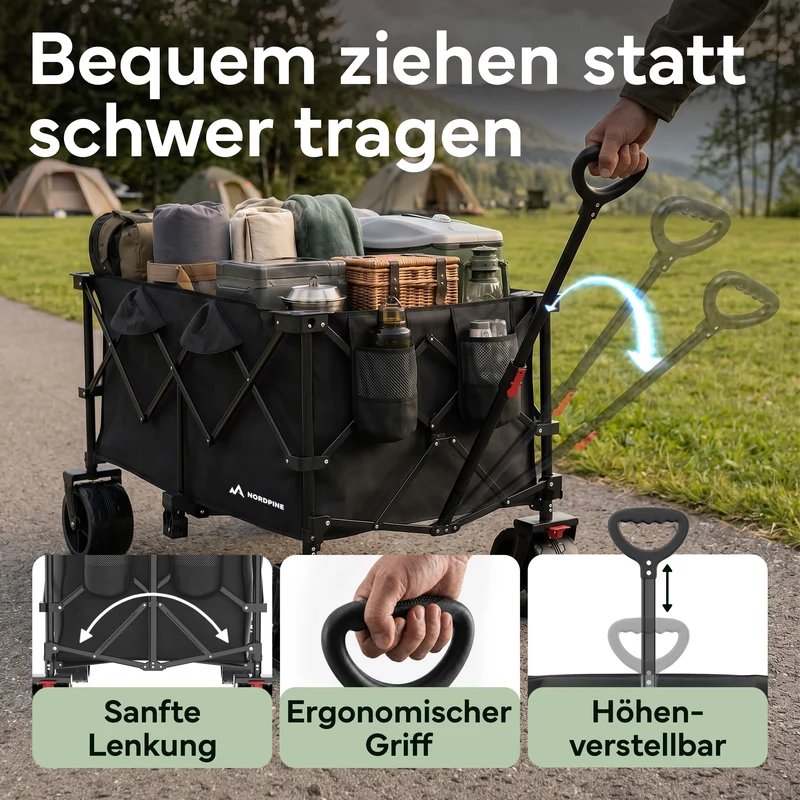 Bollerwagen faltbar - 200L / 300L – 200 Liter | B-Ware
