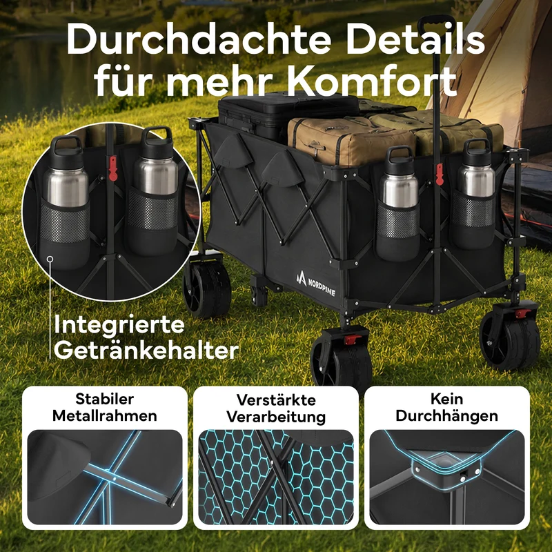Bollerwagen faltbar - 200L / 300L – 200 Liter | B-Ware