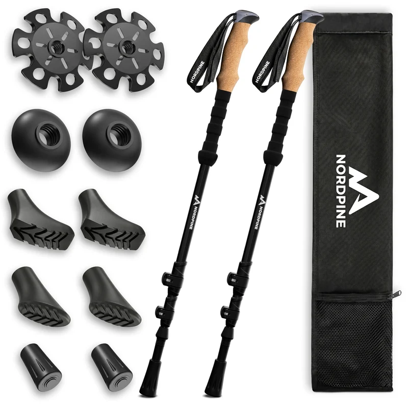 Teleskop Wanderstöcke aus Carbon / Aluminium – Aluminum 65-135cm | B-Ware