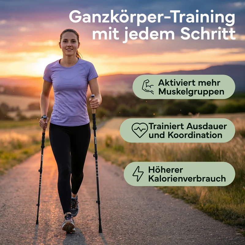 Teleskop Wanderstöcke aus Carbon / Aluminium – Aluminum 65-135cm | B-Ware