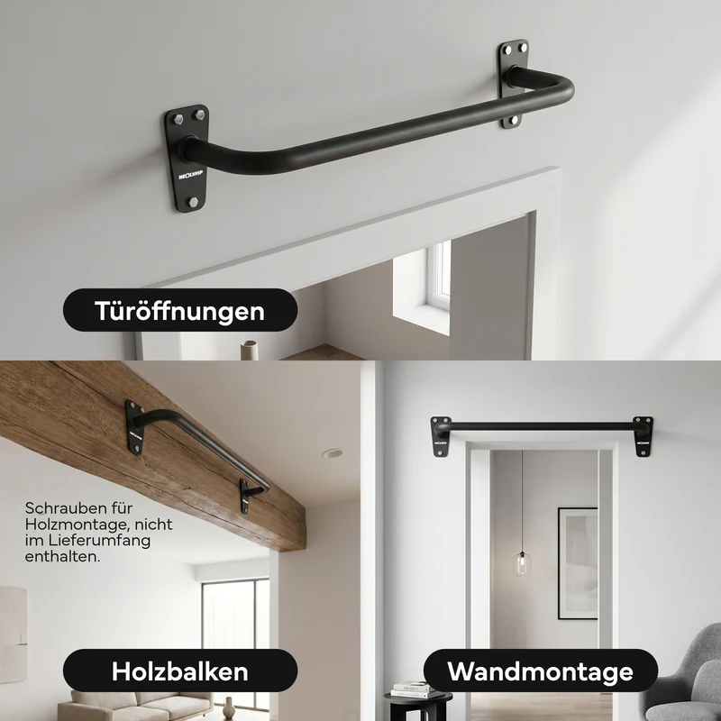 Klimmzugstange für Wandmontage, Pull Up Bar über der Tür