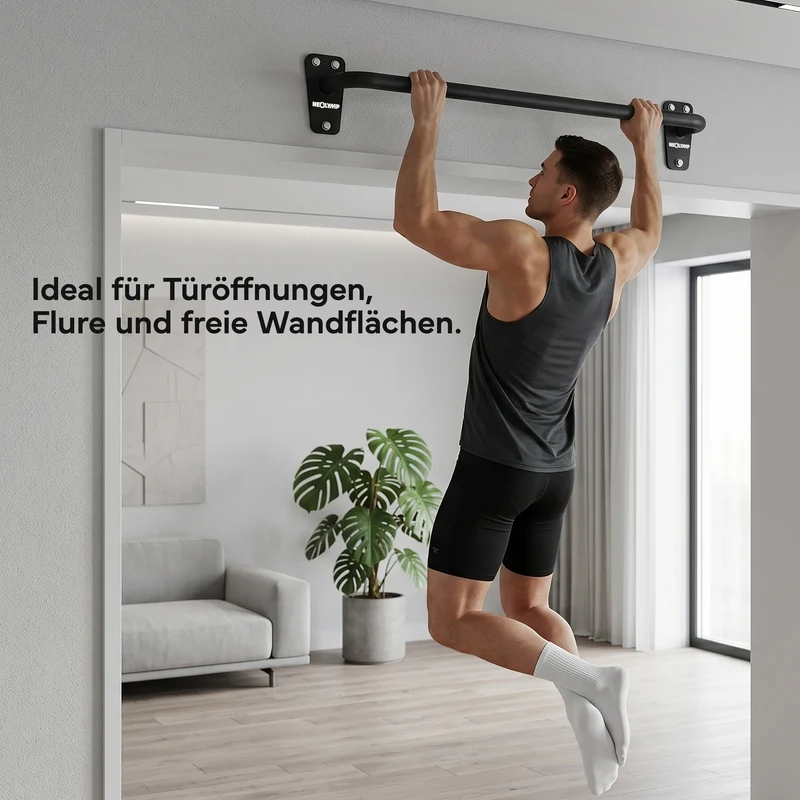 Klimmzugstange für Wandmontage, Pull Up Bar über der Tür