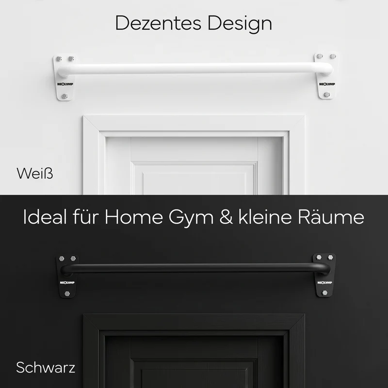 Klimmzugstange für Wandmontage, Pull Up Bar über der Tür – Weiß | B-Ware