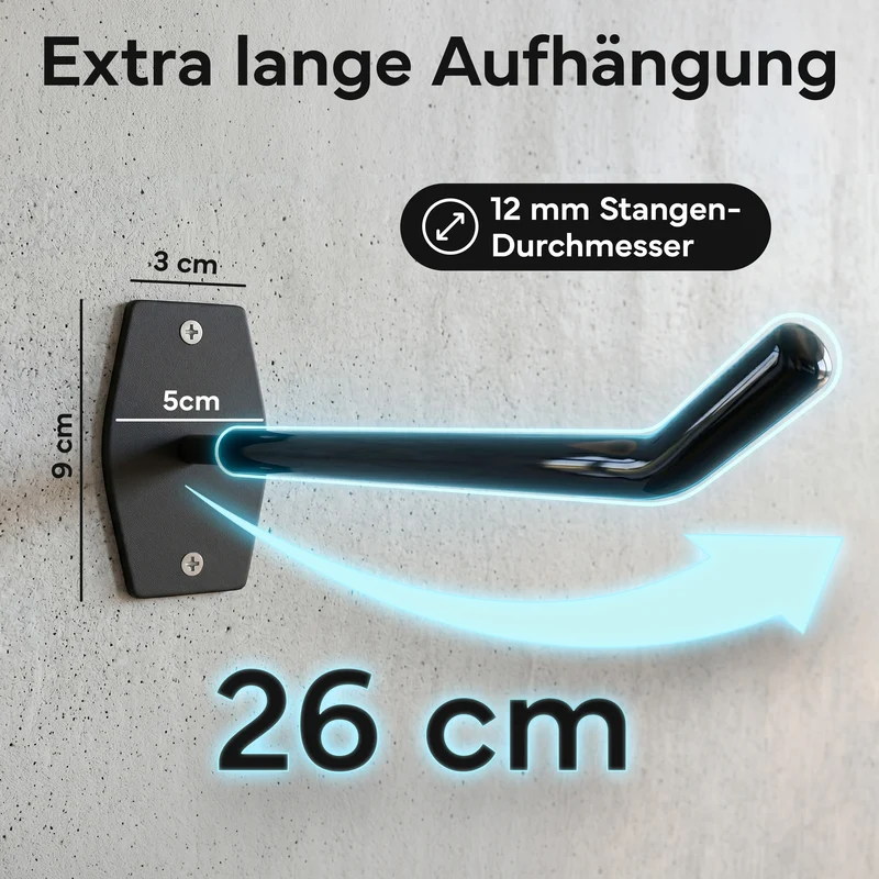 Wandhalterung 2er-Set - für Fitnessmatten mit Ösen | B-Ware
