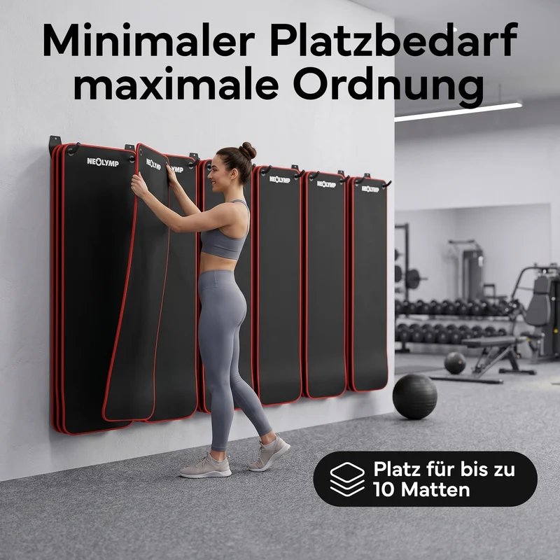 Wandhalterung 2er-Set - für Fitnessmatten mit Ösen | B-Ware