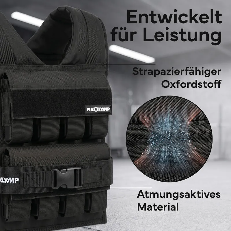 Verstellbare Gewichtsweste bis 20 kg, für Calisthenics