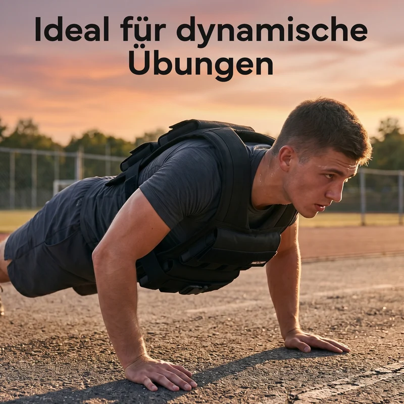 Verstellbare Gewichtsweste bis 20 kg, für Calisthenics