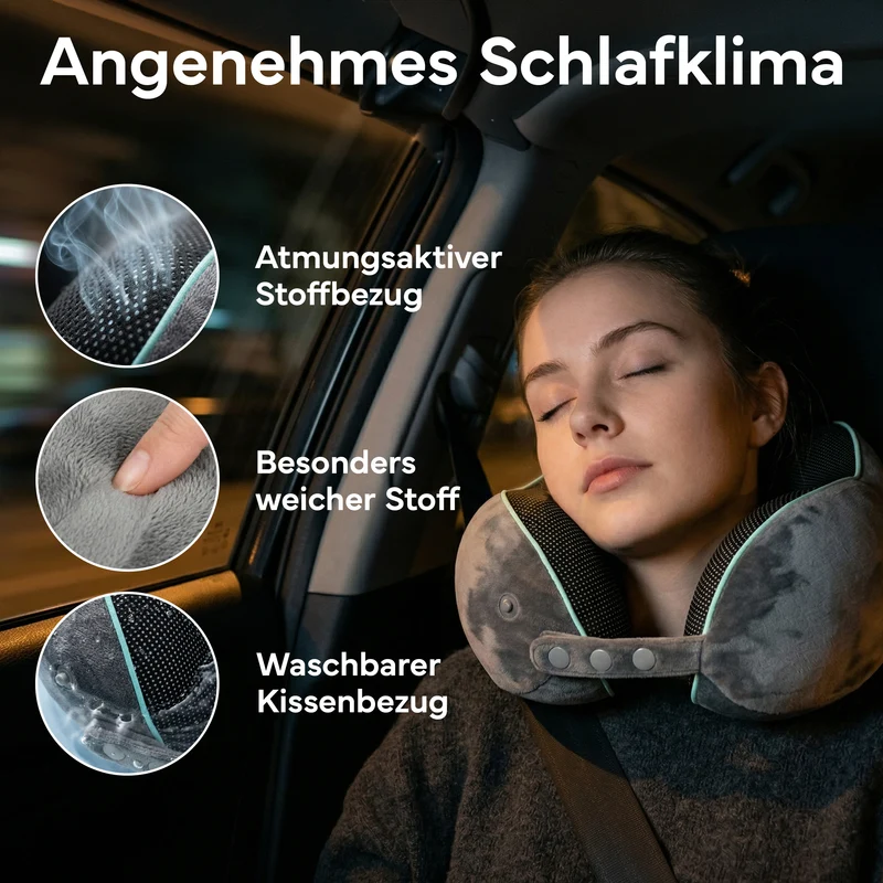 Reise-Nackenkissen - mit 360°-Kopfstütze und Memory Foam | B-Ware