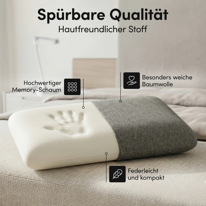 Ergonomisches Reisekissen - Campingtauglich und platzsparend | B-Ware