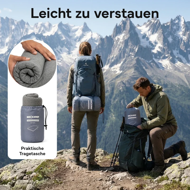 Ergonomisches Reisekissen - Campingtauglich und platzsparend | B-Ware