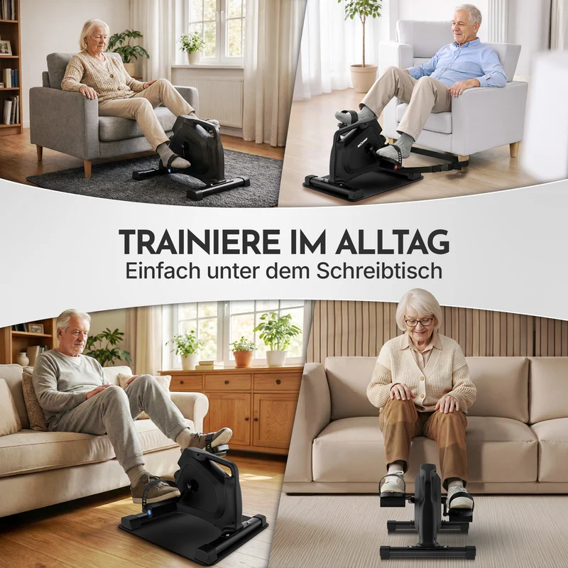 Pedaltrainer - ergonomischer Heimtrainer mit Zubehör