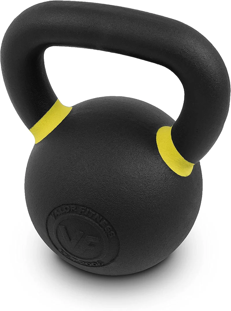 Premium Cast Iron Kettlebells Powder Coated Kettle Bells - LB & KG Display