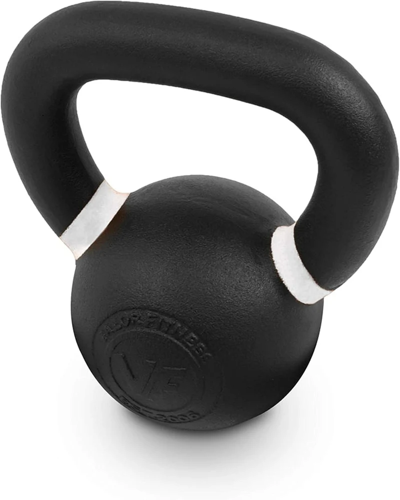 Premium Cast Iron Kettlebells Powder Coated Kettle Bells - LB & KG Display