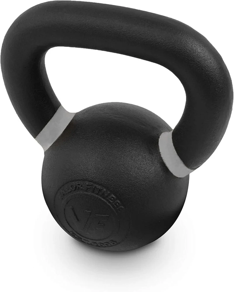 Premium Cast Iron Kettlebells Powder Coated Kettle Bells - LB & KG Display