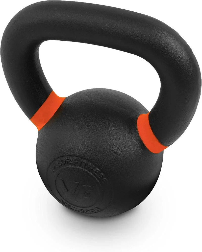 Premium Cast Iron Kettlebells Powder Coated Kettle Bells - LB & KG Display