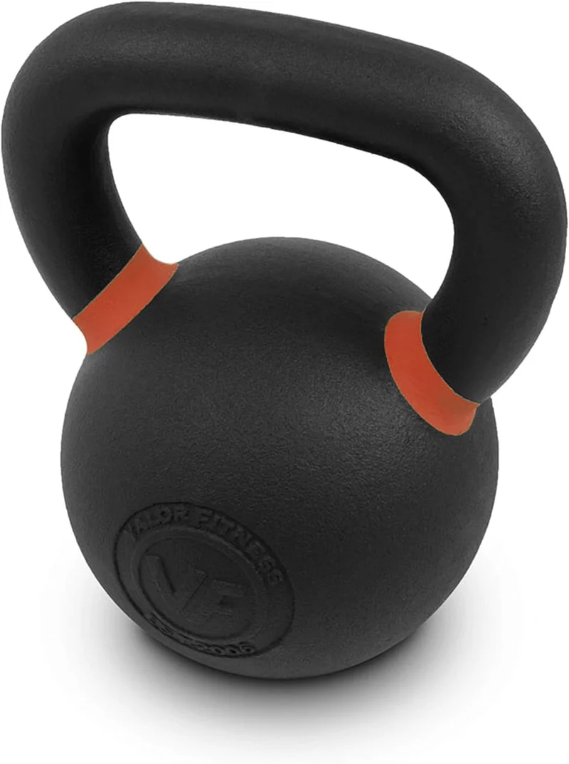 Premium Cast Iron Kettlebells Powder Coated Kettle Bells - LB & KG Display