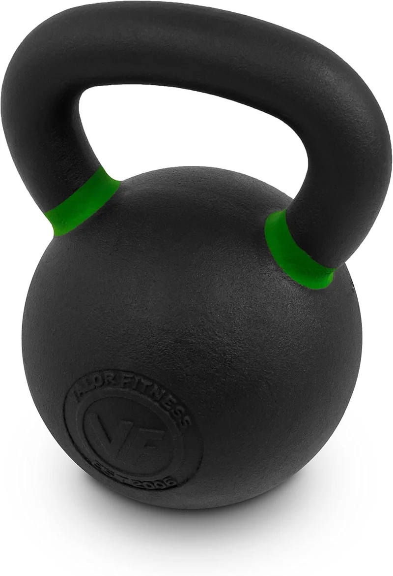 Premium Cast Iron Kettlebells Powder Coated Kettle Bells - LB & KG Display