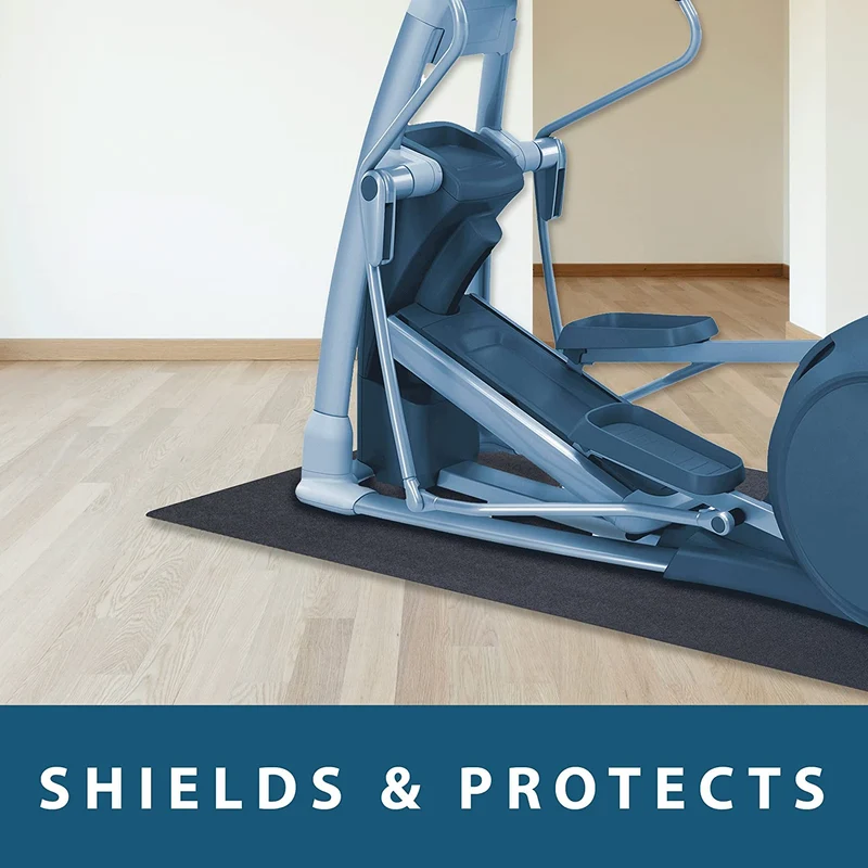 Exercise Equipment Mat, 8-Ft Heavy-Duty Waterproof Non-Slip Recycled PVC Floor Protector
