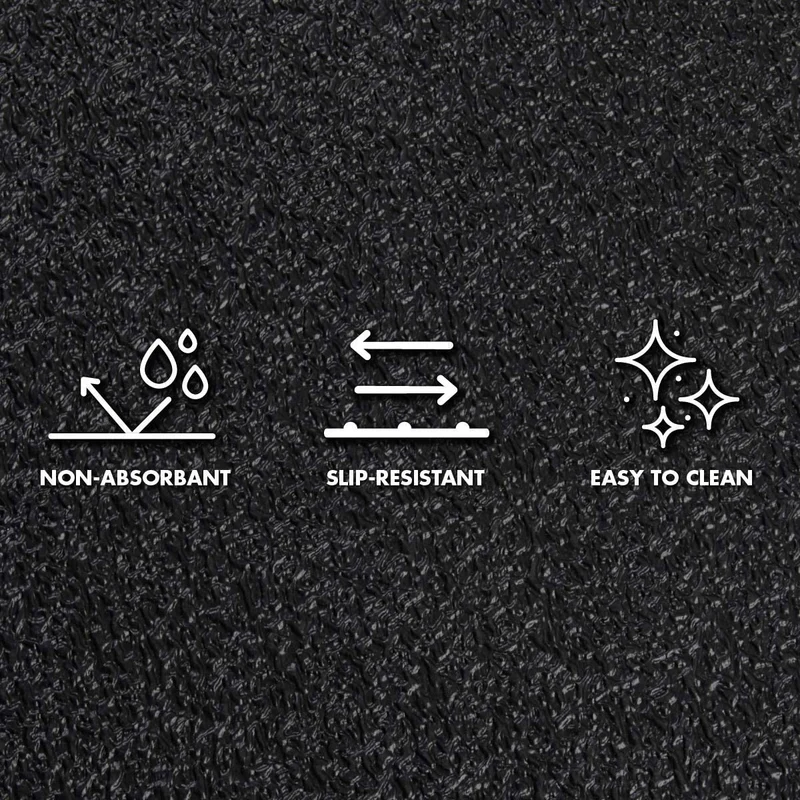 Exercise Equipment Mat, 8-Ft Heavy-Duty Waterproof Non-Slip Recycled PVC Floor Protector