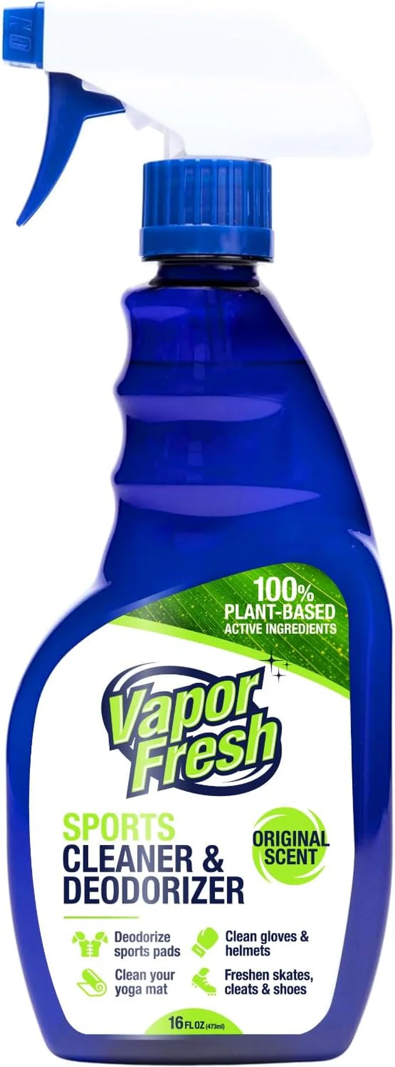 Natural Sports Cleaner & Deodorizer - 16 Fl Oz for Gym Bags & Equipment - Plant-Powered Freshness