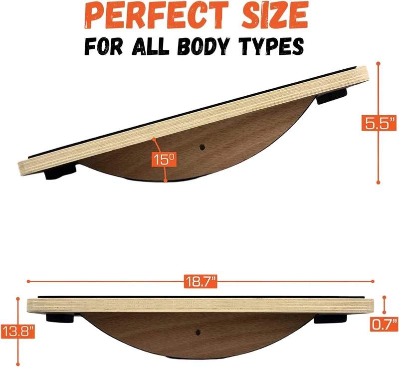 Wooden Balance Board! Perfect for Standing Desks! Level Up Your Leg Workout with Our 350LBS 🏋️‍♂️💪 #FitnessGoals #BalanceBoard