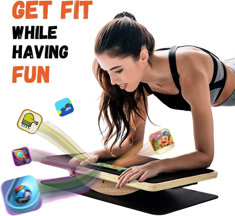 Wooden Balance Board! Perfect for Standing Desks! Level Up Your Leg Workout with Our 350LBS 🏋️‍♂️💪 #FitnessGoals #BalanceBoard