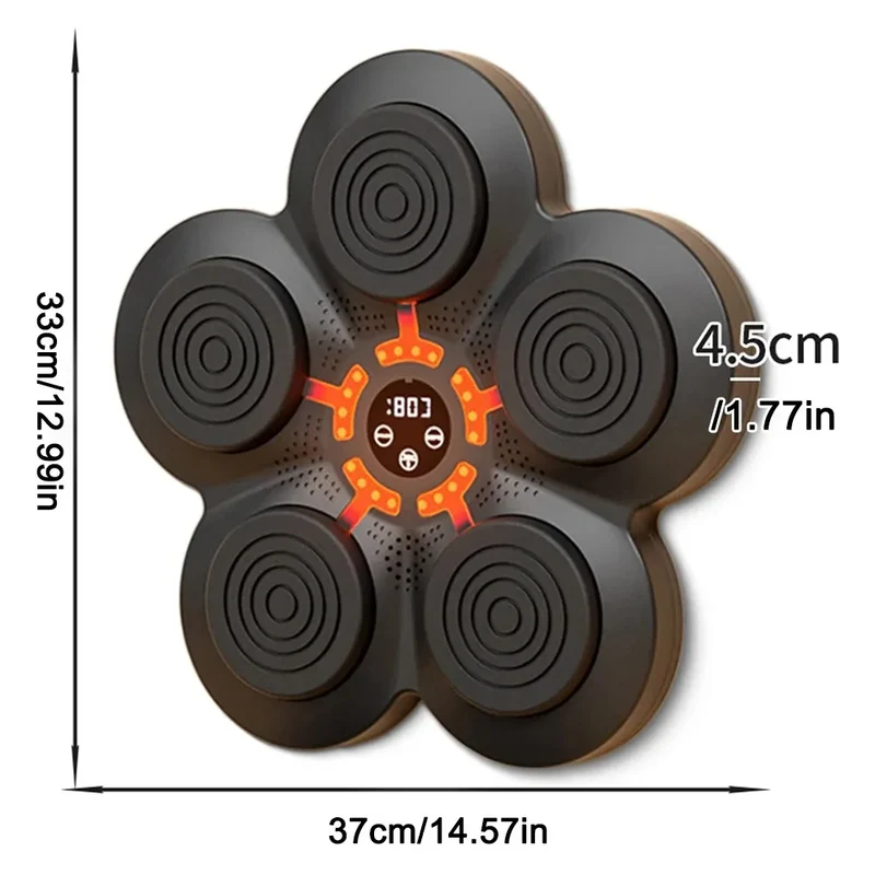 Smart Bluetooth-Enabled LED Wall Boxing Target with USB Charging for Enhanced Training Experience